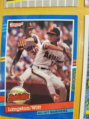 Mark Langston, Mike Witt Baseball Cards 1991 Donruss Highlights Prices
