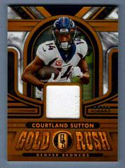 Courtland Sutton [White Gold] #GR-CS Football Cards 2023 Panini Gold Standard Rush Prices