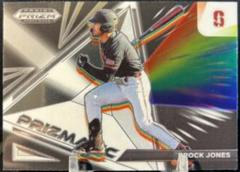 Brock Jones [Purple Wave] #PZ-BJ Baseball Cards 2022 Panini Prizm Draft Picks Prizmatic Prices