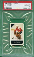 Al Jensen Hockey Cards 1982 Post Cereal Prices