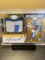 Jameson Williams [Freshman Fabric Signature Gold Etch] #216 Football Cards 2022 Panini Certified Prices