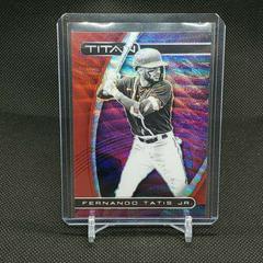 Fernando Tatis Jr. [Ruby Wave] #12 Baseball Cards 2021 Panini Chronicles Titan Prices