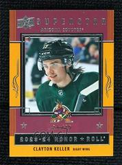 Clayton Keller [Gold Rainbow] #HR-10 Hockey Cards 2023 Upper Deck Honor Roll Prices