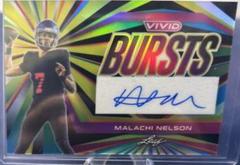 Malachi Nelson #VB-MN1 Football Cards 2023 Leaf Vivid Autographs Bursts Prices
