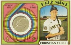 Christian Yelich 1972 Mint #MIR-CYE Baseball Cards 2021 Topps Heritage 1972 Mint Prices