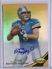 Matthew Stafford [Mirror Gold Autograph] Football Cards 2012 Panini Certified Prices