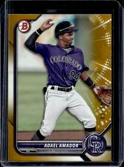 Adael Amador [Gold] Baseball Cards 2022 Bowman Paper Prospects Prices