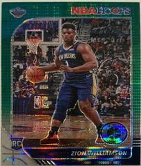Zion Williamson [Green Pulsar] #258 Basketball Cards 2019 Panini Hoops Premium Stock Prices