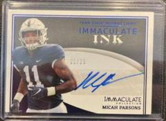 Micah Parsons [Blue] Football Cards 2022 Panini Immaculate Collegiate Ink Autographs Prices