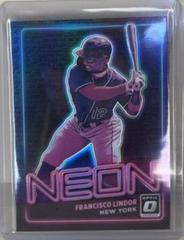 Francisco Lindor Baseball Cards 2021 Panini Donruss Optic Neon Prices
