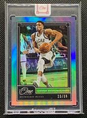 Giannis Antetokounmpo [Blue] #10 Basketball Cards 2020 Panini One and One Prices
