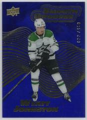 Wyatt Johnston [Sapphire] #SG14 Hockey Cards 2022 Upper Deck Smooth Grooves Prices