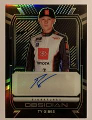 Ty Gibbs [Yellow] #OS-TY Racing Cards 2021 Panini Chronicles NASCAR Obsidian Signatures Prices