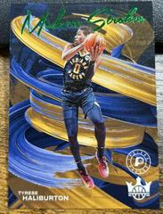 Tyrese Haliburton [Jade] #12 Basketball Cards 2022 Panini Court Kings Modern Strokes Prices