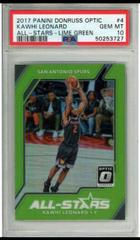 Kawhi Leonard [Lime Green] Basketball Cards 2017 Panini Donruss Optic All-Stars Prices