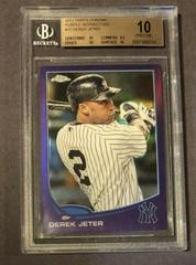 Derek Jeter [Purple Refractor] Baseball Cards 2013 Topps Chrome Prices