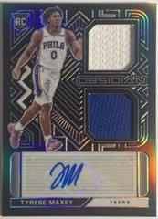 Tyrese Maxey [Jersey Autograph Purple] #228 Basketball Cards 2020 Panini Obsidian Prices