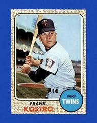 Frank Kostro #44 Baseball Cards 1968 Topps Prices