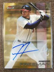 Freddie Freeman [Gold Refractor] #FA-FF Baseball Cards 2016 Topps Finest Autographs Prices