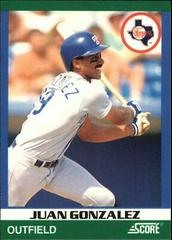 Juan Gonzalez #41 Baseball Cards 1991 Score Rising Stars Prices