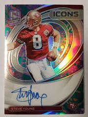 Steve Young [Psychedelic] #ICN-SYO Football Cards 2022 Panini Spectra Icons Autographs Prices