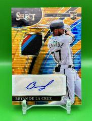 Bryan De La Cruz [Orange Pulsar] #RJA-BD Baseball Cards 2022 Panini Select Rookie Jersey Autographs Prices