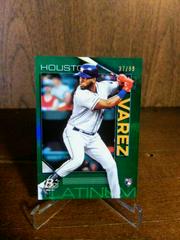 Yordan Alvarez [Green] Baseball Cards 2020 Bowman Platinum Prices