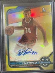 Brad Davison [Yellow Refractor] Basketball Cards 2021 Bowman University Chrome Autographs Prices