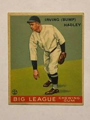 Bump Hadley #140 Baseball Cards 1933 Goudey Prices