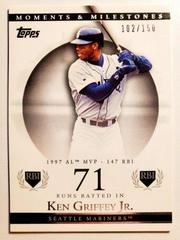 Ken Griffey Jr. [102 RBI] Baseball Cards 2007 Topps Moments & Milestones Prices