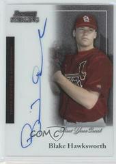 Blake Hawksworth [Autograph] #BS-BH Baseball Cards 2004 Bowman Sterling Prices