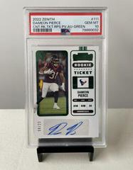 Dameon Pierce [Green] #111 Football Cards 2022 Panini Zenith Contenders Rookie Ticket Autographs Prices