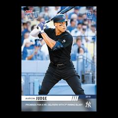 Aaron Judge #749 Baseball Cards 2019 Topps Now Prices