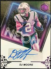 DJ Moore [Purple] Football Cards 2022 Panini Elements Neon Signs Autographs Prices