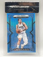 Luka Doncic [Blue Flood] #77 Basketball Cards 2021 Panini Obsidian Prices