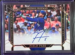 Freddie Freeman [Holo Gold] Baseball Cards 2022 Panini National Treasures Field Pass Signatures Prices