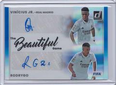 Rodrygo, Vinicius Jr. [Blue] Soccer Cards 2022 Panini Donruss Beautiful Game Dual Autographs Prices