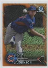 Pierce Johnson [Chrome Orange Shimmer Refractor] Baseball Cards 2016 Bowman Prospects Prices
