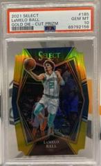 LaMelo Ball [Gold Prizm Die Cut] Basketball Cards 2021 Panini Select Prices