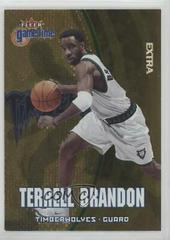 Terrell Brandon [Extra] #21 Basketball Cards 2000 Fleer Game Time Prices