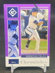 Christian Yelich [Purple] Baseball Cards 2021 Panini Chronicles Prices