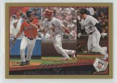 Albert Pujols, Chipper Jones, Matt Holliday [Gold] Baseball Cards 2009 Topps Prices