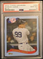 Aaron Judge [Blue] #293 Baseball Cards 2020 Topps Archives Prices