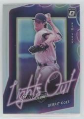Gerrit Cole #LO9 Baseball Cards 2021 Panini Donruss Optic Lights Out Prices