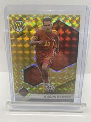 Aaron Ramsey [Gold Fluorescent] #86 Soccer Cards 2021 Panini Mosaic Road to FIFA World Cup Prices