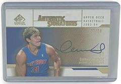 Darko Milicic [Gold] #AS-DM Basketball Cards 2003 SP Signature Authentic Signature Prices
