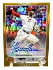 Hunter Greene [Gold] #AC-HG Baseball Cards 2022 Topps Chrome Update Autographs Prices