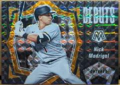 Nick Madrigal [Orange Fluorescent] #PD16 Baseball Cards 2021 Panini Mosaic Debuts Prices