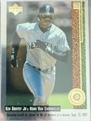 Ken Griffey Jr #55 Baseball Cards 1998 Upper Deck Ken Griffey Jr Home Run Chronicles Prices