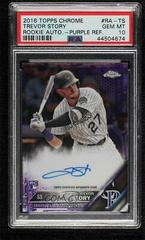 Trevor Story [Purple Refractor] #RA-TS Baseball Cards 2016 Topps Chrome Rookie Autographs Prices